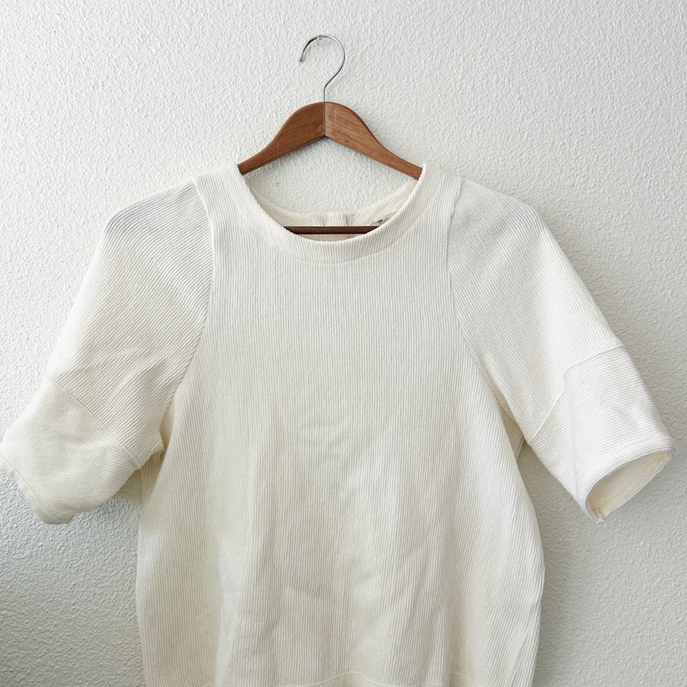 Madewell Cotton Crewneck Short-Sleeve Top - White